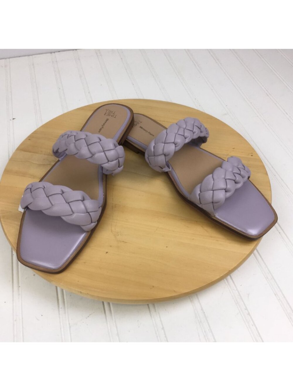 Time & Tru Lavender Slide Sandals NEW Womens Size 11